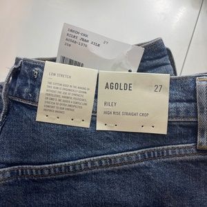 Agold Riley High-Rise Straight Crop Jean Color: Silence Size 27